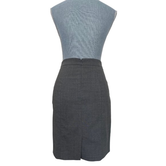 Club Monaco Grey Wool Pencil Skirt Size 00 - Picture 3 of 6
